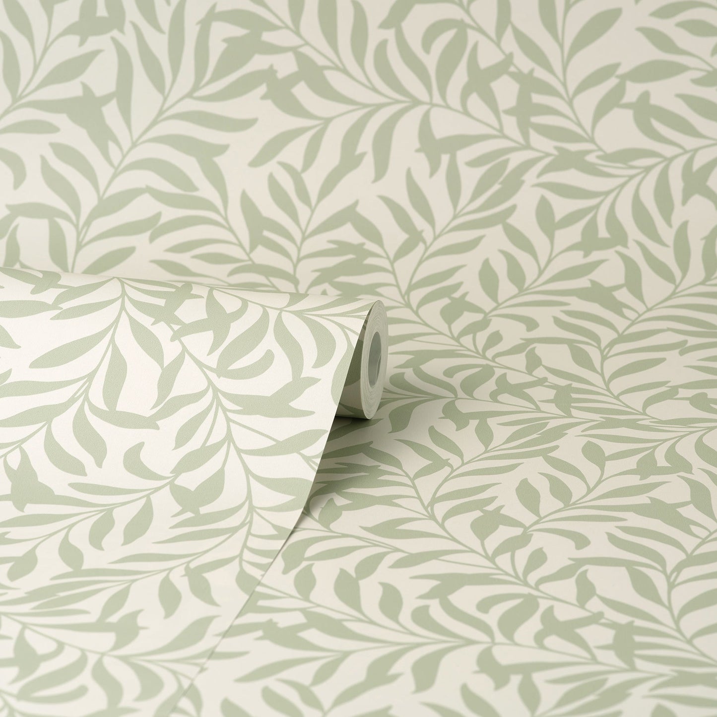 Brewster Salix Sage Leaf Wallpaper, 20.5-in by 33-ft