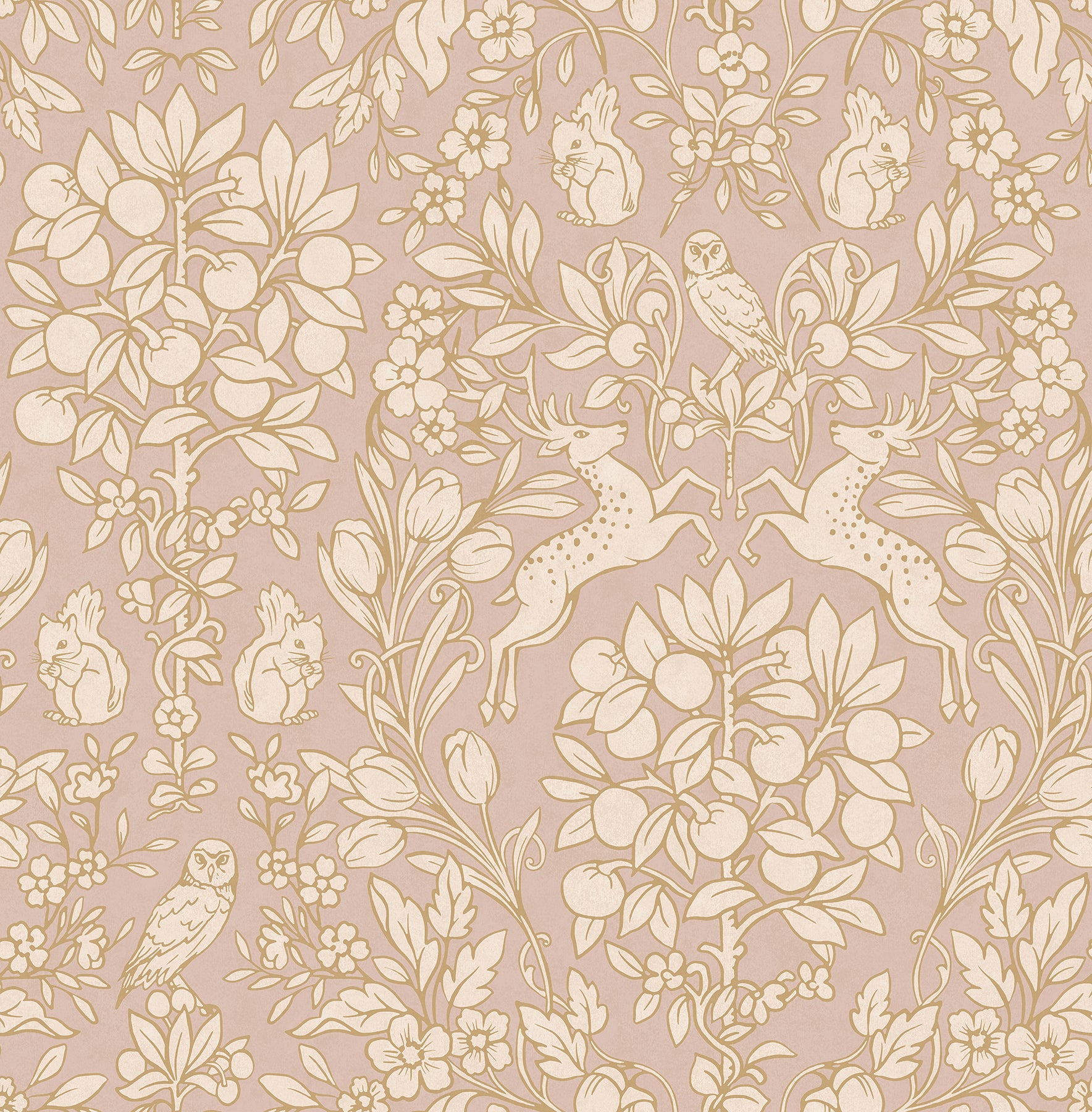 Brewster Richmond Pink Floral Wallpaper, 20.5-in by 33-ft