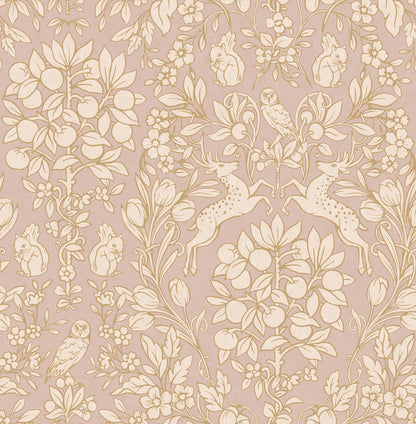 Brewster Richmond Pink Floral Wallpaper, 20.5-in by 33-ft