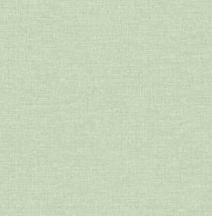 Brewster Glen Sage Linen Wallpaper, 20.5-in by 33-ft