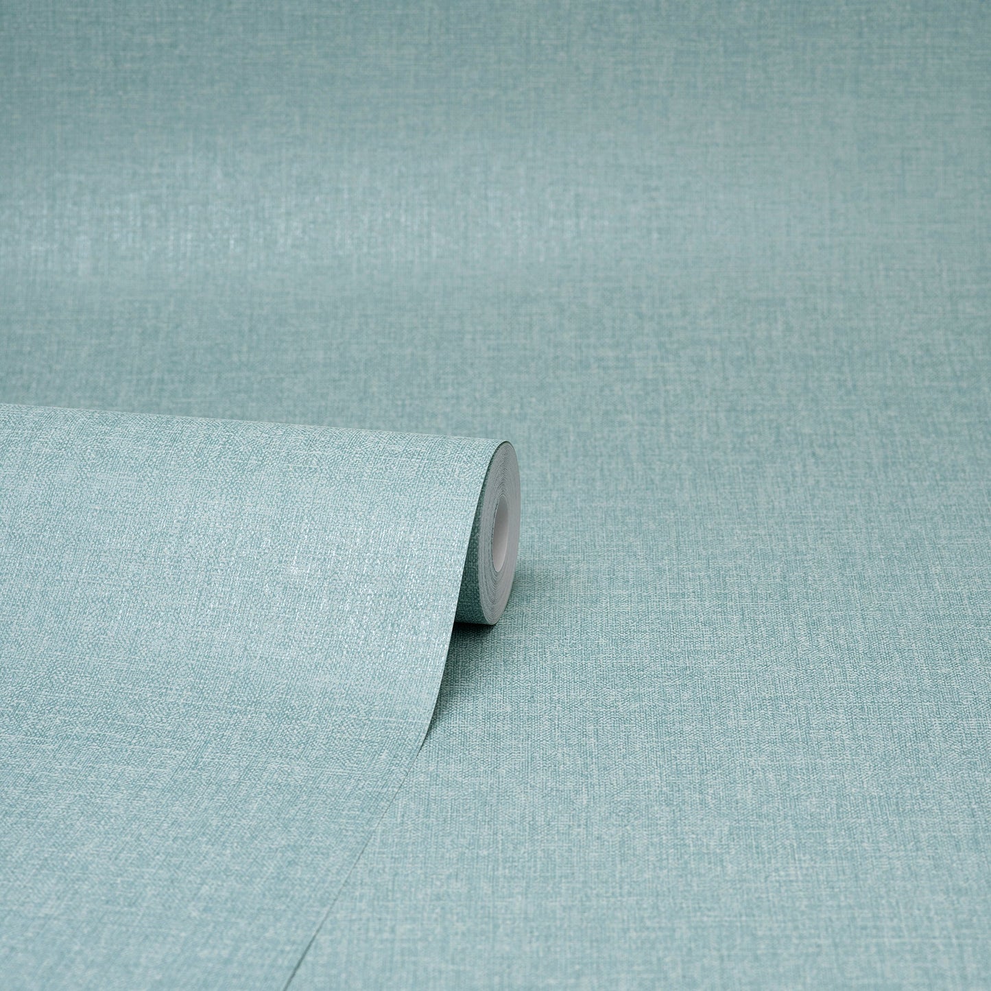 Brewster Glen Teal Linen Wallpaper, 20.5-in by 33-ft