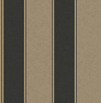 Brewster Rydia Black Stripe Wallpaper, 20.5-in by 33-ft