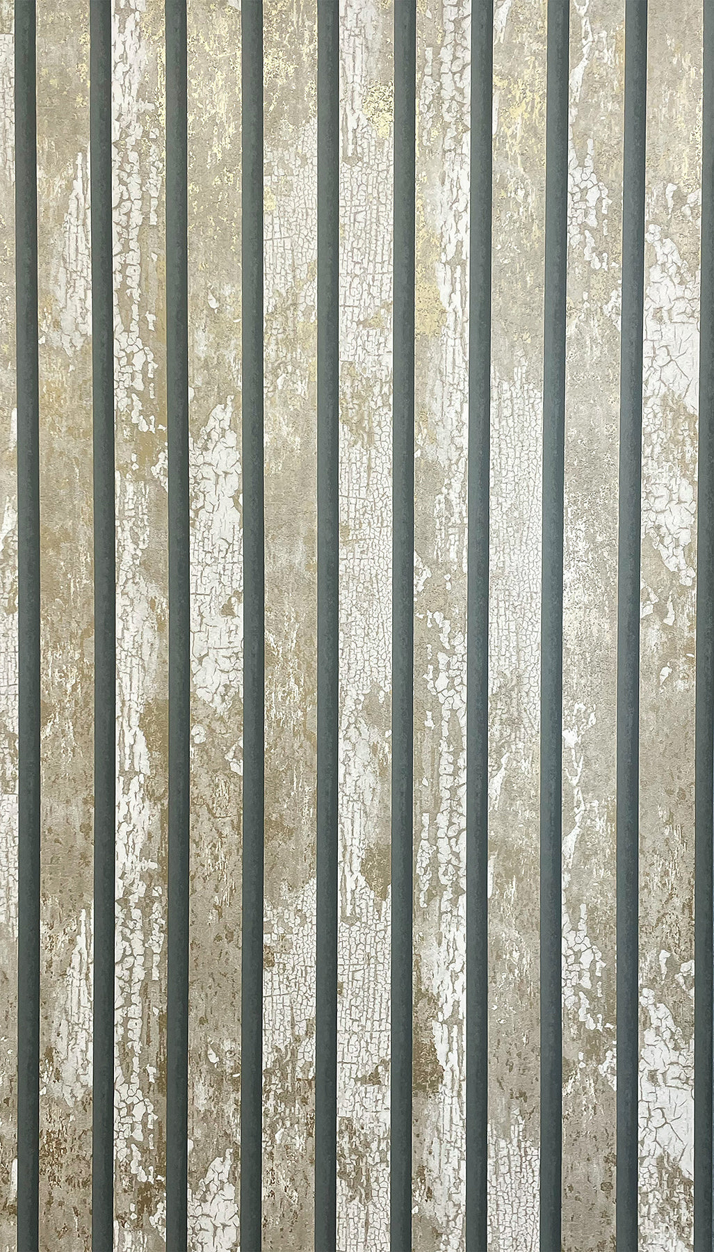 Fine Decor Oxidize Neutral Vertical Slats Wallpaper, 20.5-in by 33-ft