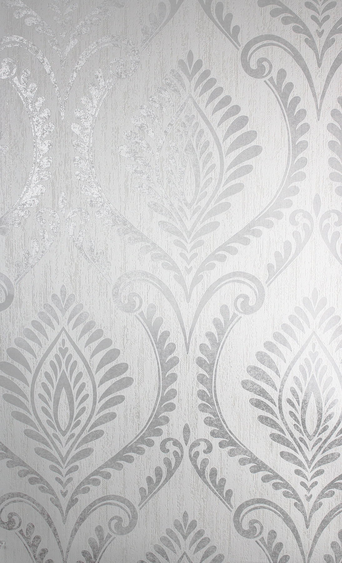 Fine Decor Estelle Grey Damask Wallpaper, 20.5-in by 33-ft