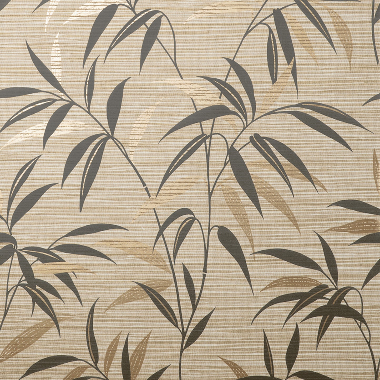 Fine Decor Fusion Neutral Leaf Wallpaper, 20.5-in by 33-ft