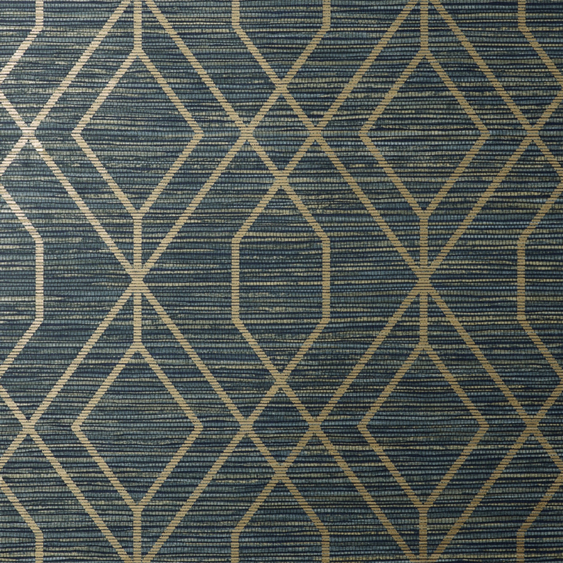 Fine Decor Fusion Navy Trellis Wallpaper, 20.5-in by 33-ft