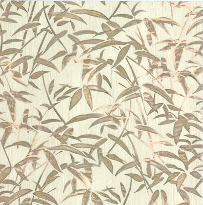 Fine Decor Bryan Taupe Bamboo Wallpaper, 20.5-in by 33-ft