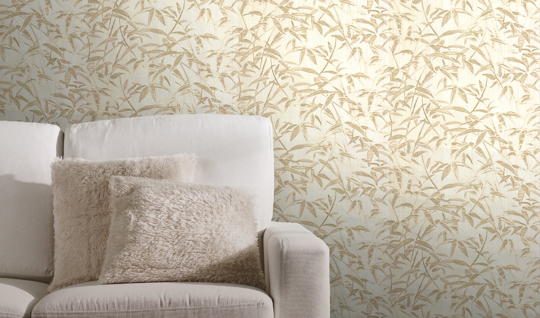 Fine Decor Bryan Taupe Bamboo Wallpaper, 20.5-in by 33-ft