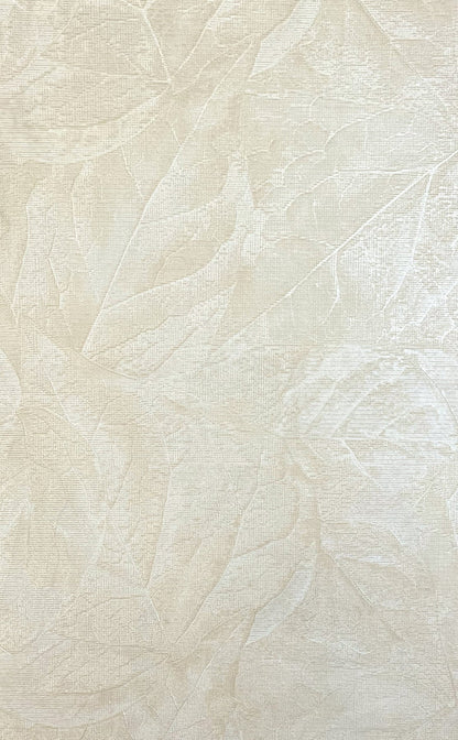 Fine Decor Aspen Bone Leaf Wallpaper, 20.9-in by 33-ft