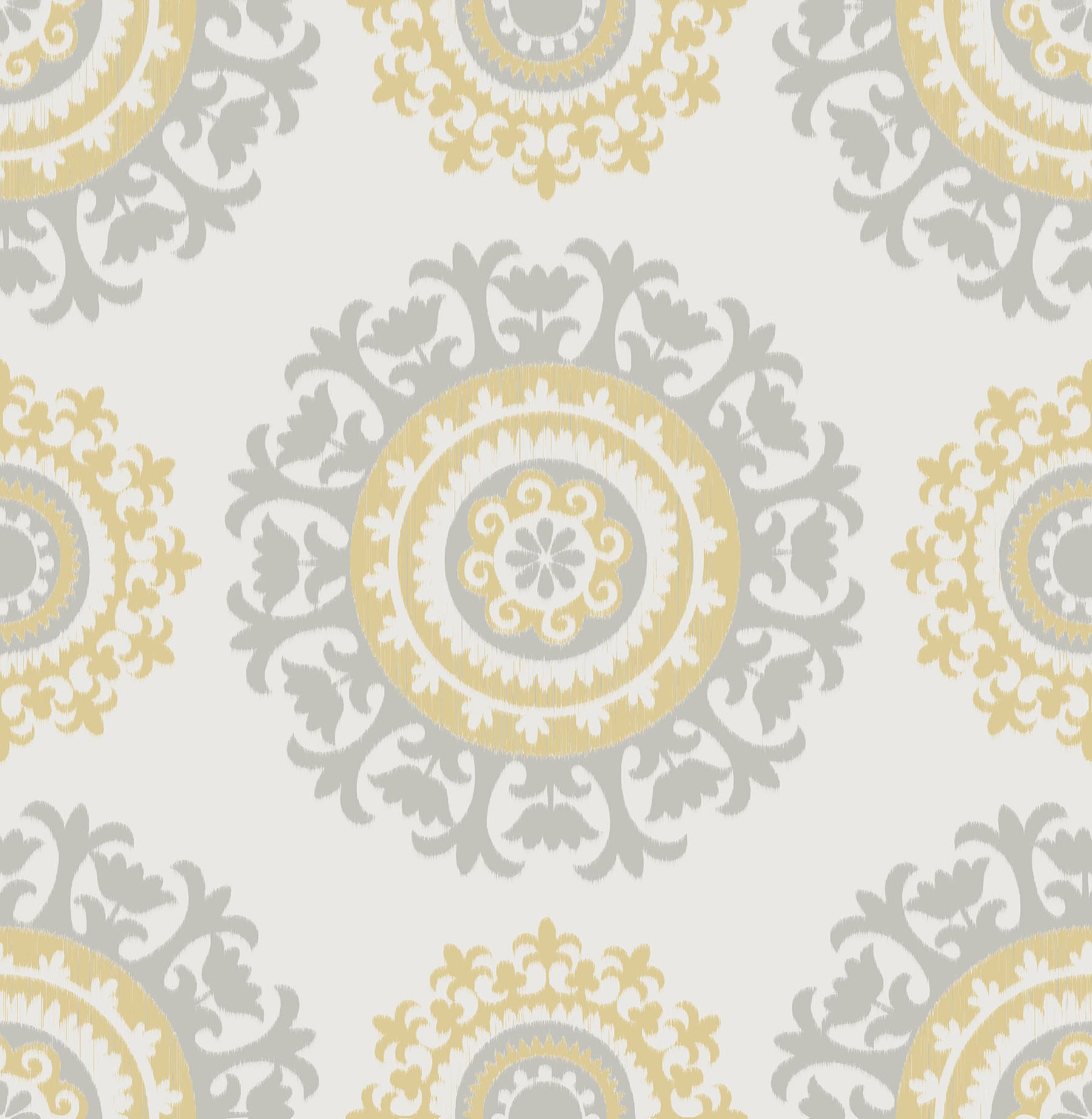 NuWallpaper  Yellow Suzani P&S Wallpaper, 20.5-in by 18-ft