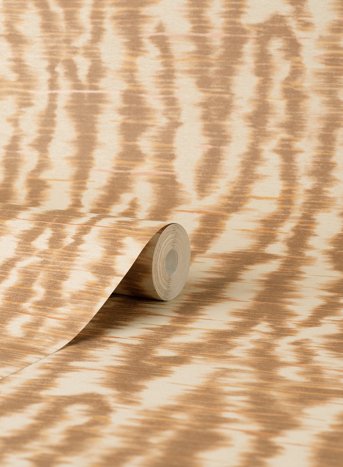 Fine Decor Hartmann Rust Stripe Texture Wallpaper, 20.5-in by 33-ft