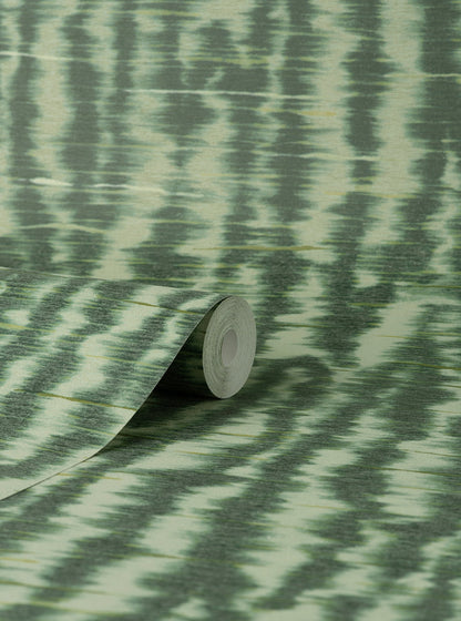 Fine Decor Hartmann Green Stripe Texture Wallpaper, 20.5-in by 33-ft