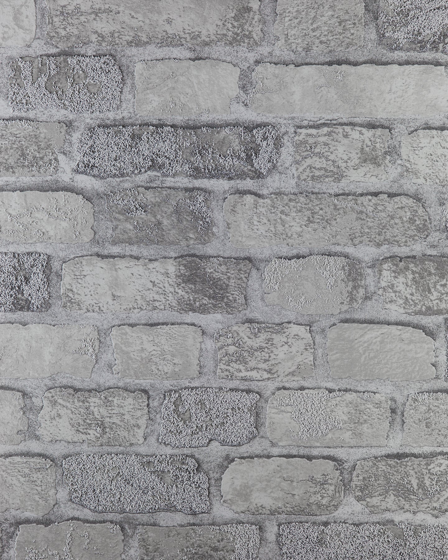 Brewster Princess Street Grey Brick Wallpaper, 20.5-in by 33-ft