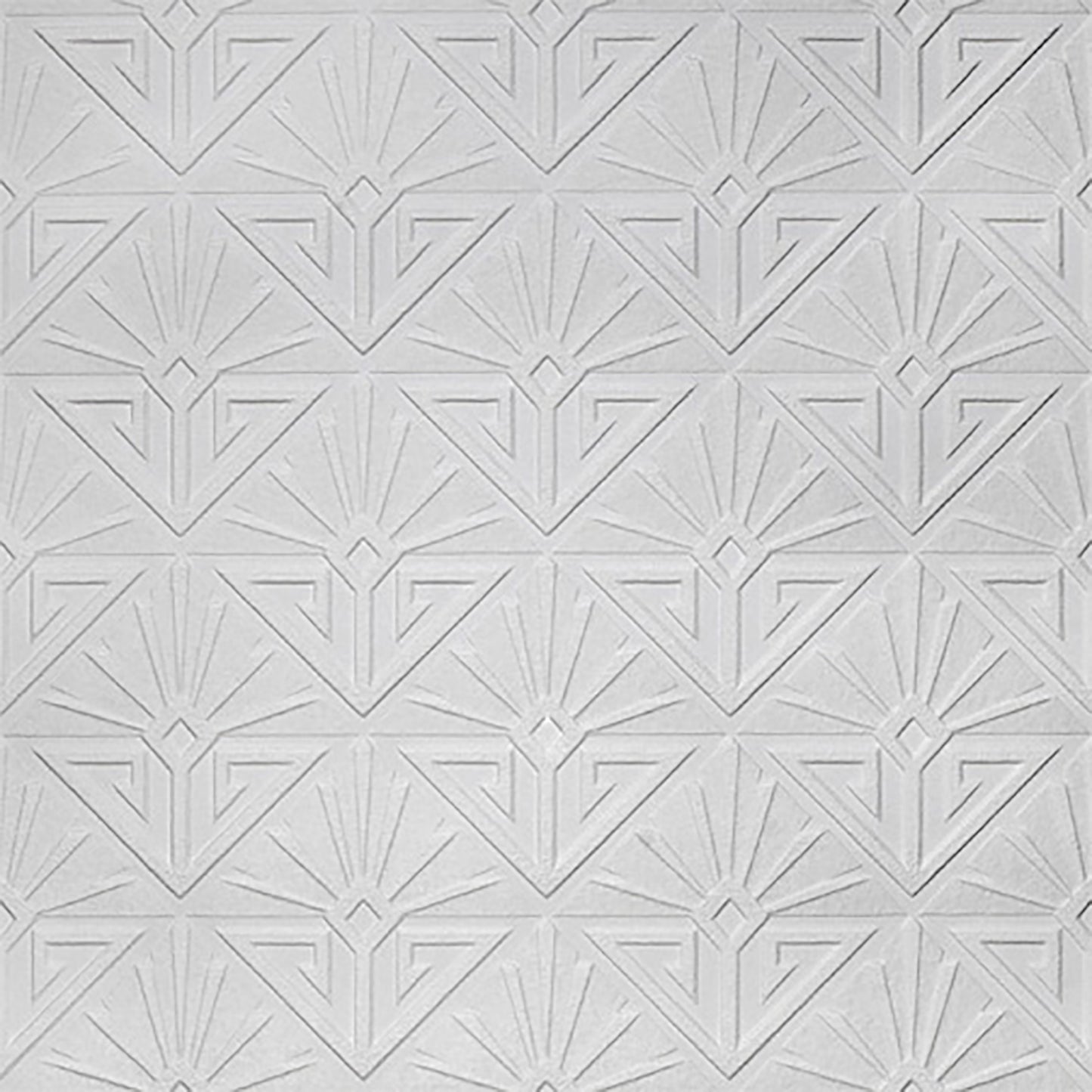 Brewster Deco Paradiso White Luxury Vinyl Paintable Wallpaper, 20-in by 33-ft