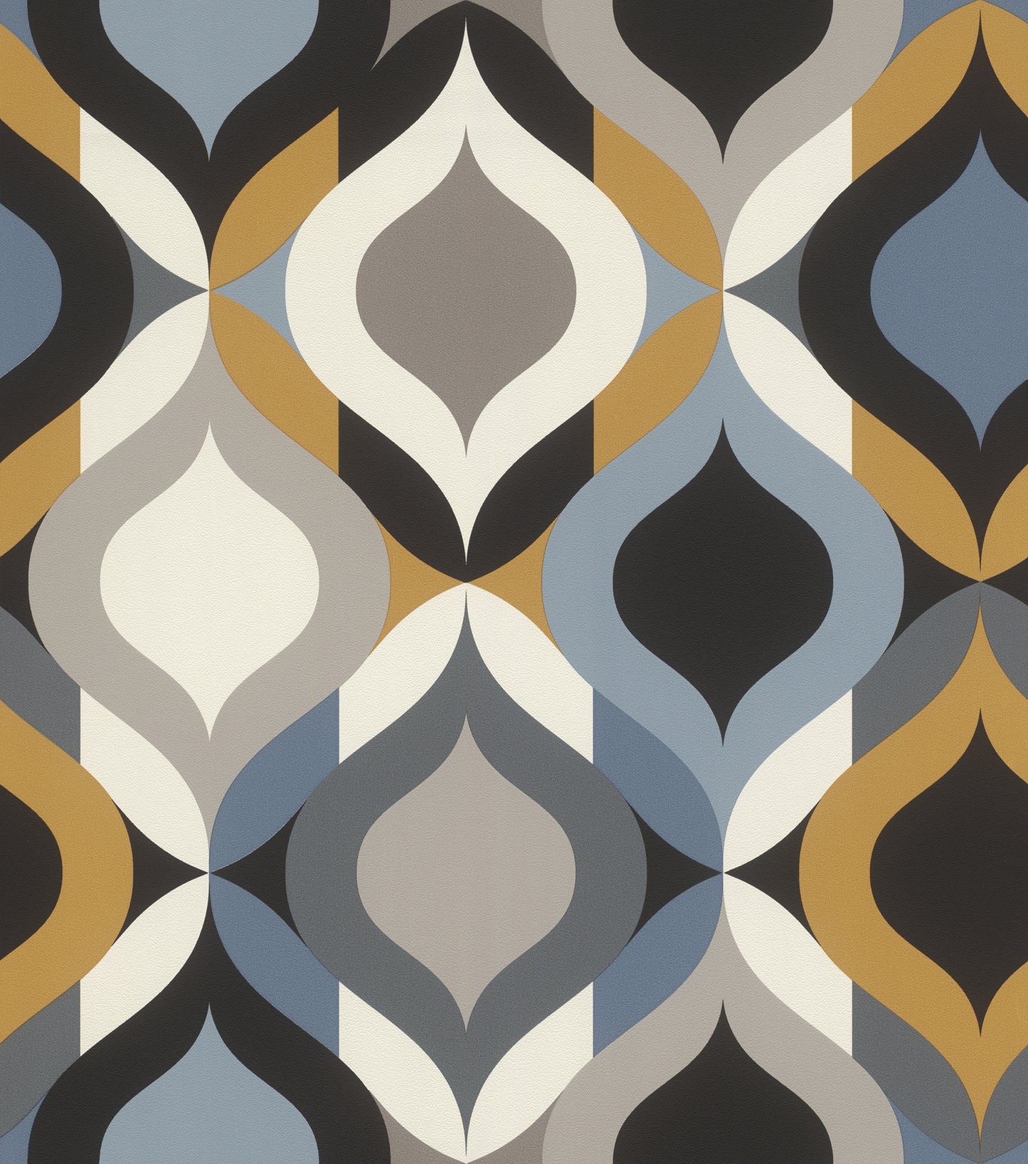 Rasch Cicero Multicolor Retro Ogee Wallpaper, 20.9-in by 33-ft