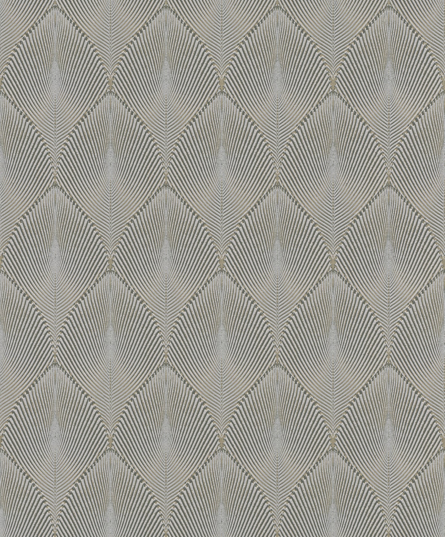 Rasch Tirsuli Grey Ogee Wallpaper, 20.5-in by 33-ft