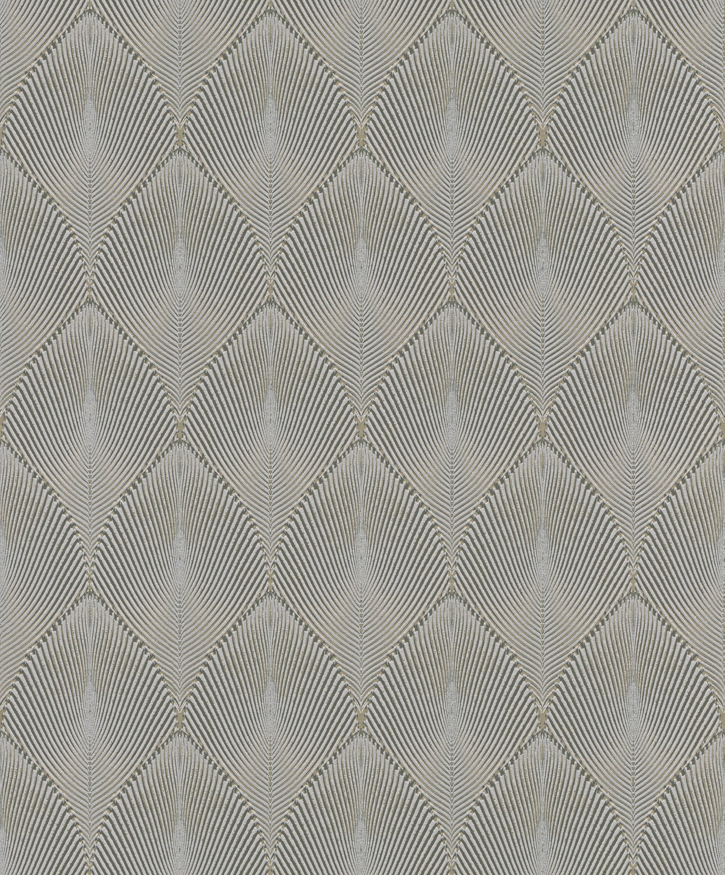 Rasch Tirsuli Grey Ogee Wallpaper, 20.5-in by 33-ft