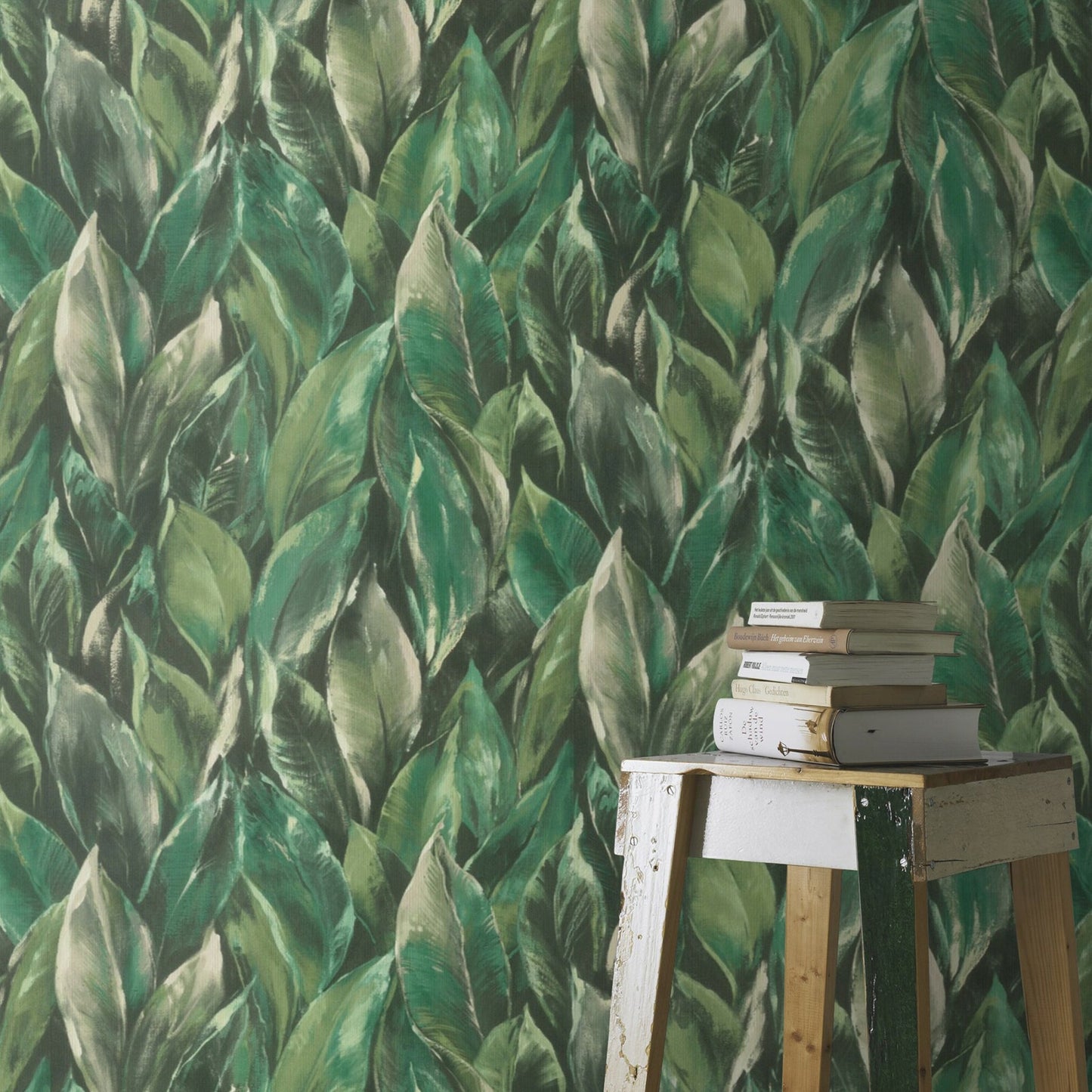 Rasch Maclayi Green Banana Leaf Wallpaper, 20.9-in by 33-ft