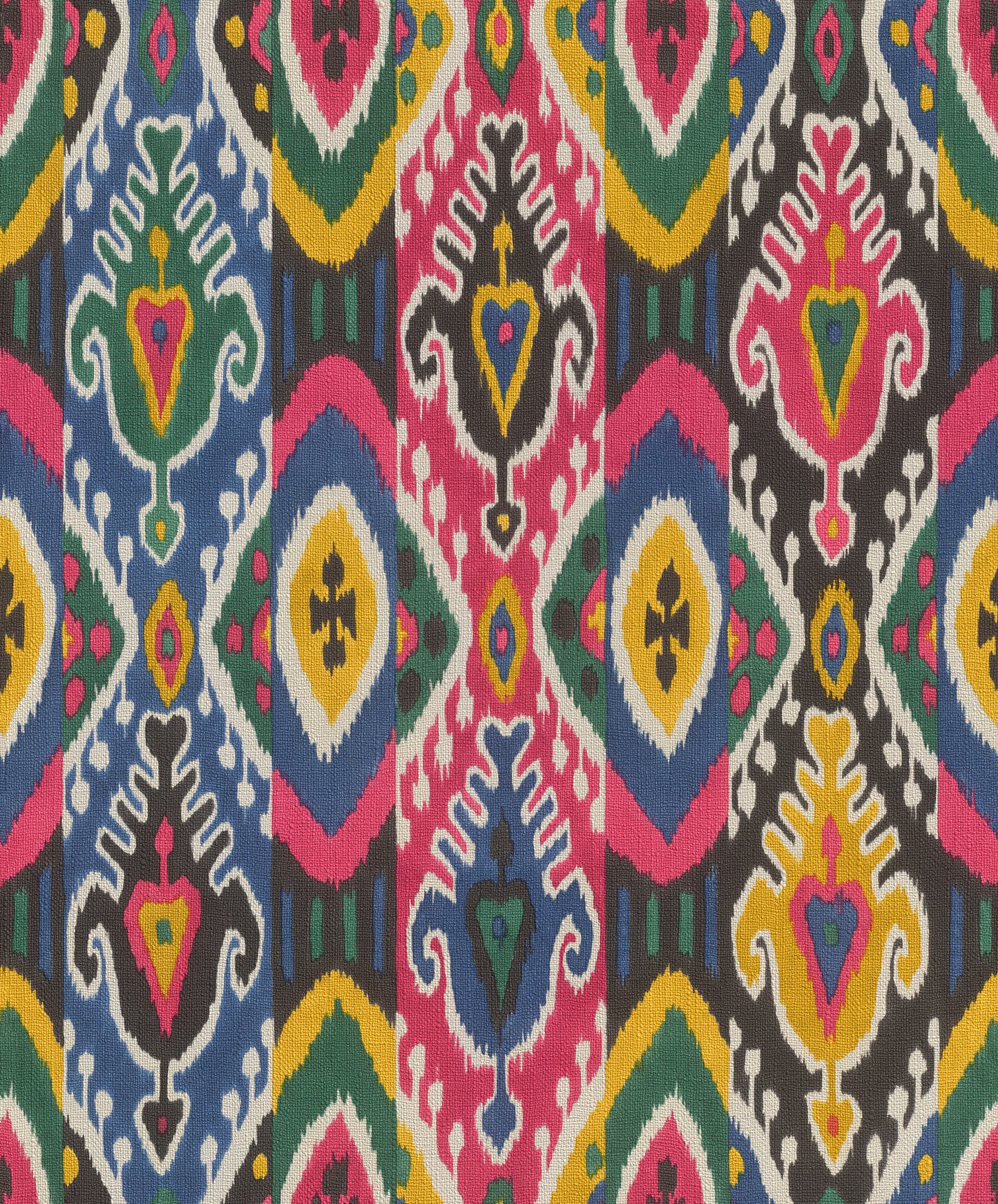 Rasch Villon Multicolor Ikat Wallpaper, 20.9-in by 33-ft