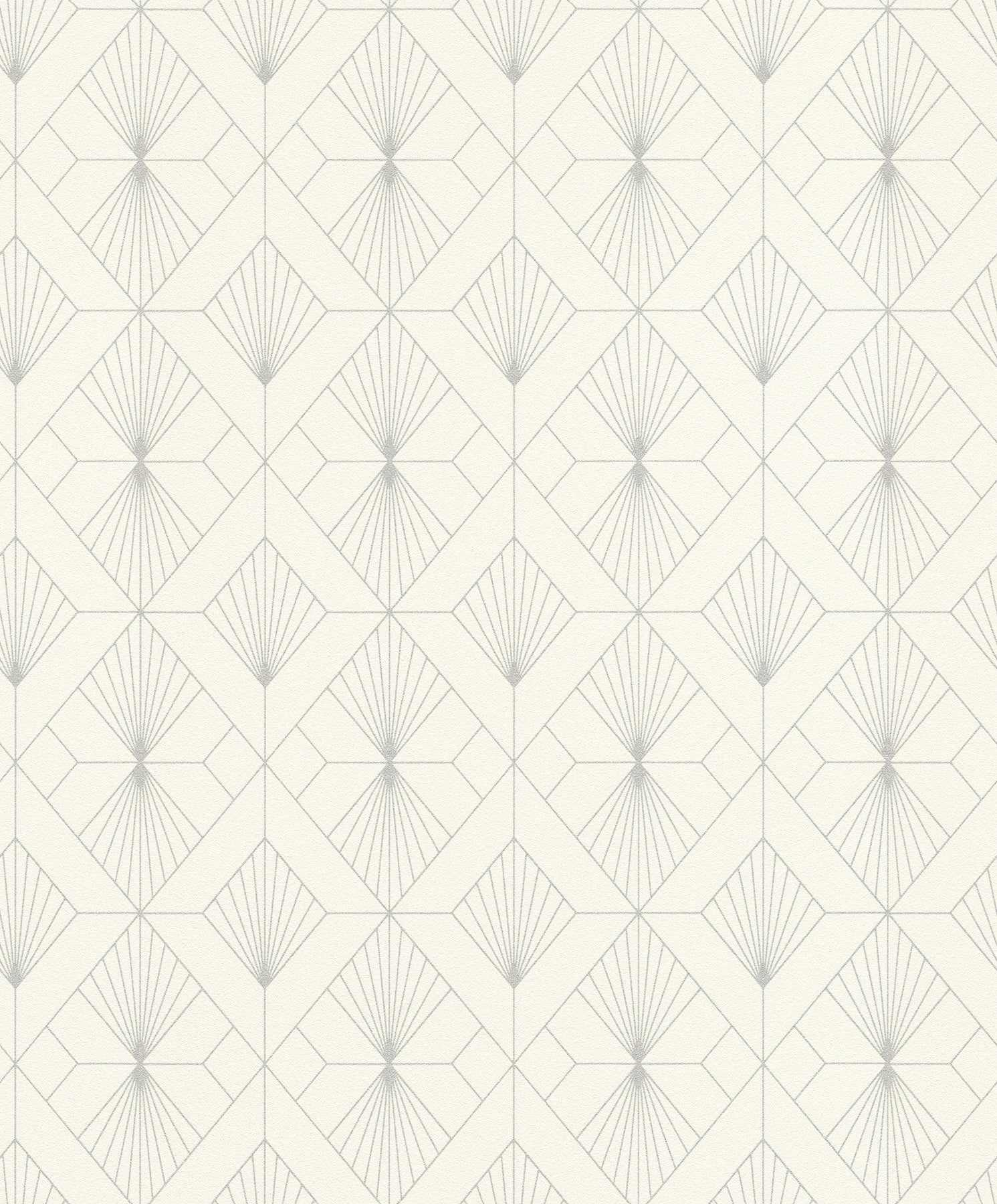 Rasch Henri Off White Geometric Wallpaper, 20.5-in by 33-ft