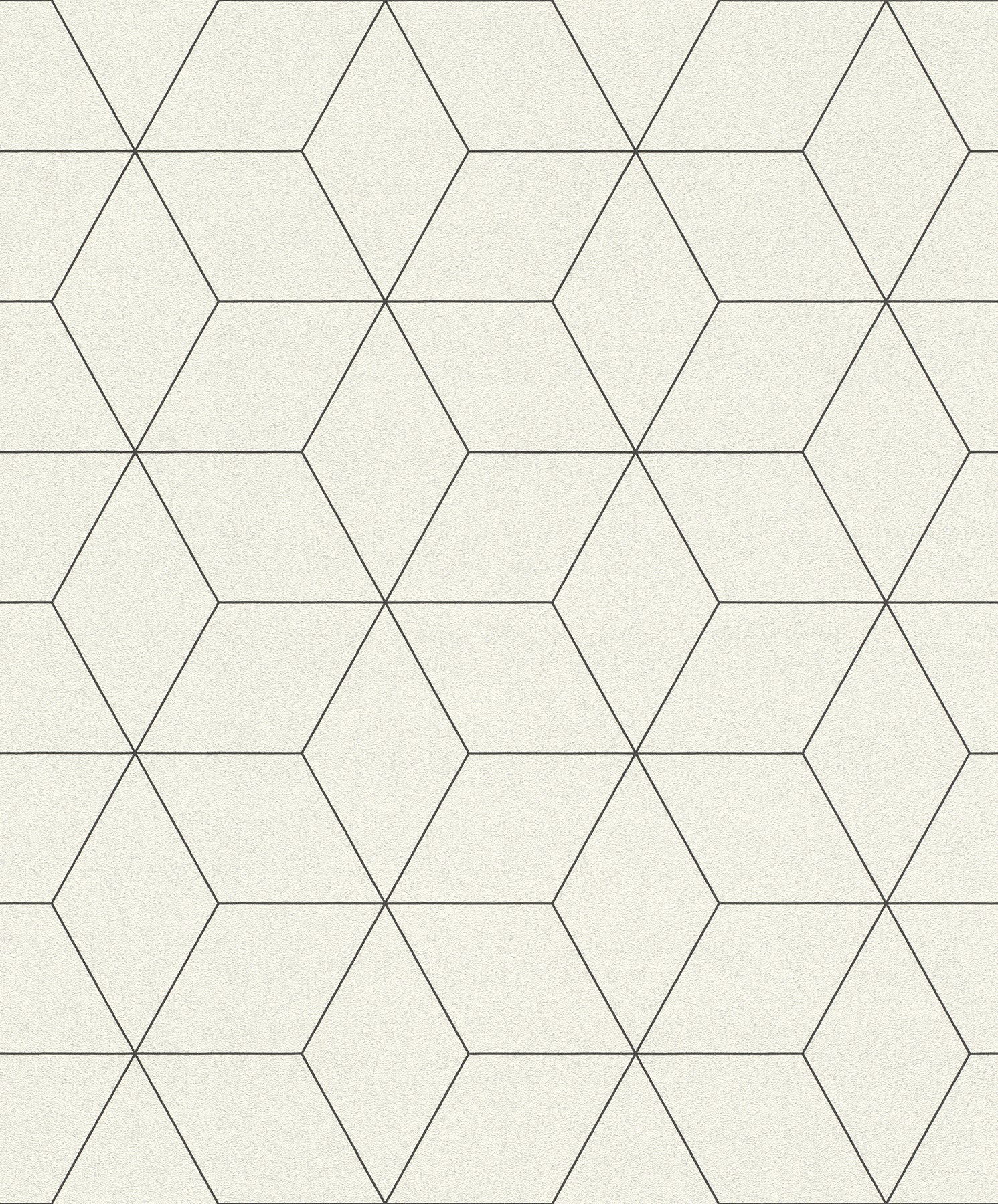 Rasch Lloyd Off White Geometric Wallpaper, 20.5-in by 33-ft