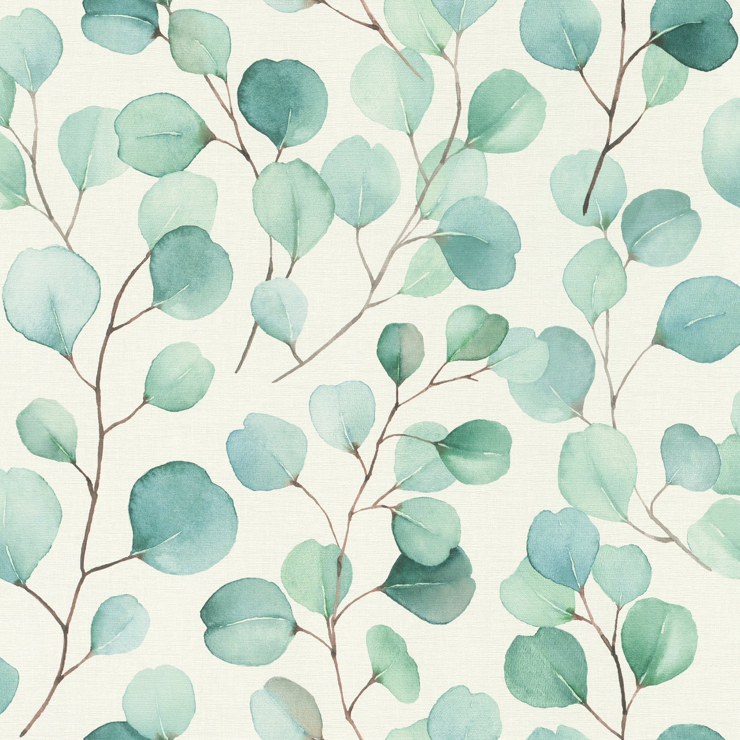 Rasch Elaina Aqua Watercolor Boughs Wallpaper, 20.9-in by 33-ft