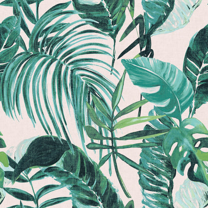 ohpopsi Grover Green Palmera Wallpaper, 19.7-in by 33-ft