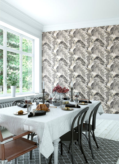 ohpopsi Grover Stone Palmera Wallpaper, 19.7-in by 33-ft