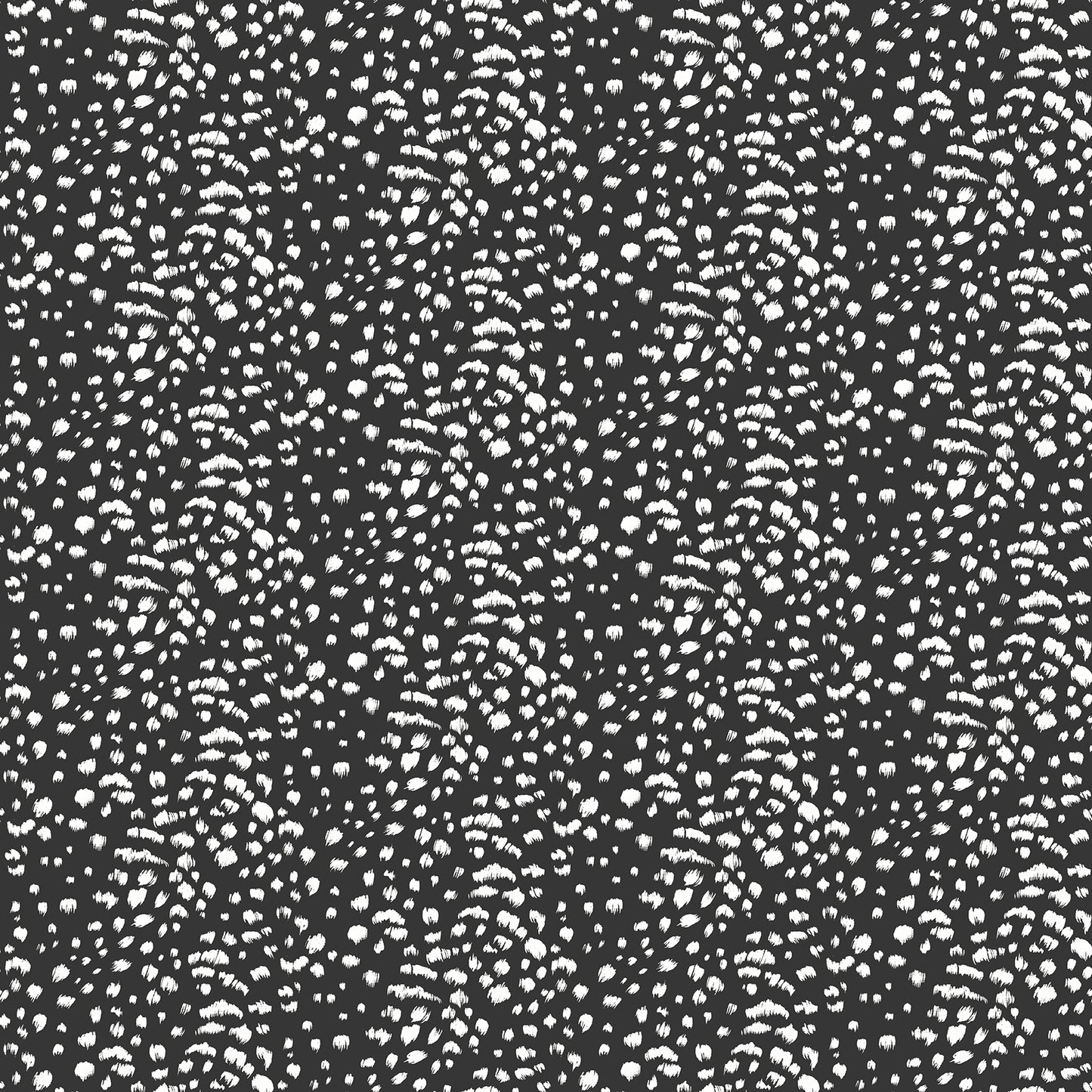 ohpopsi Ula Black Cheetah Spot Wallpaper, 19.7-in by 33-ft