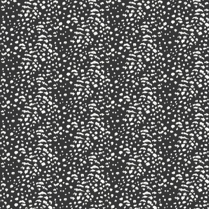 ohpopsi Ula Black Cheetah Spot Wallpaper, 19.7-in by 33-ft