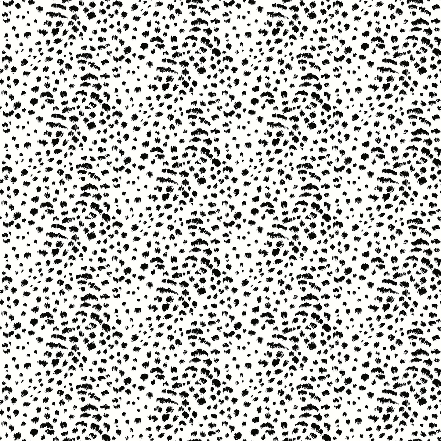 ohpopsi Ula White Cheetah Spot Wallpaper, 19.7-in by 33-ft