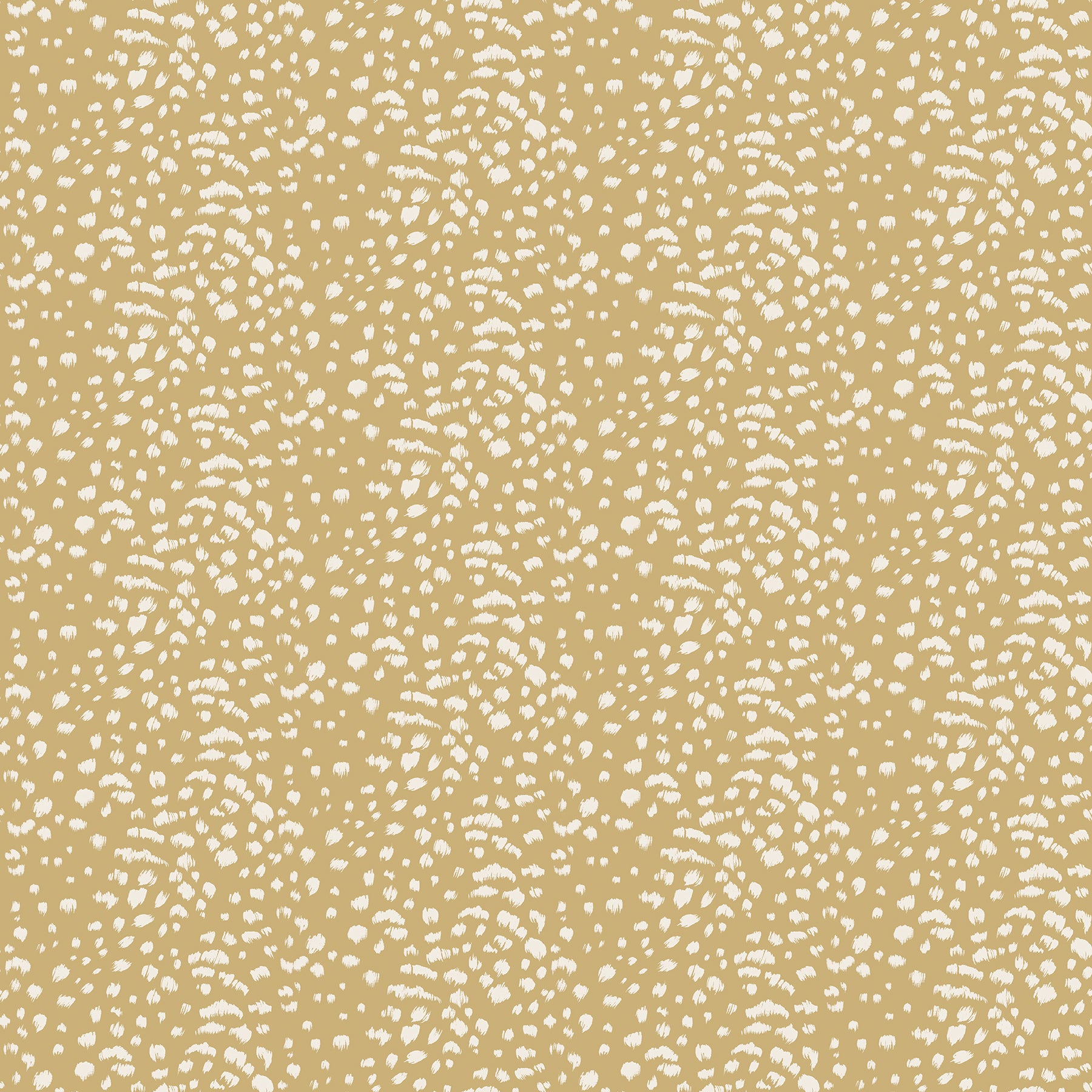 ohpopsi Ula Mustard Cheetah Spot Wallpaper, 19.7-in by 33-ft