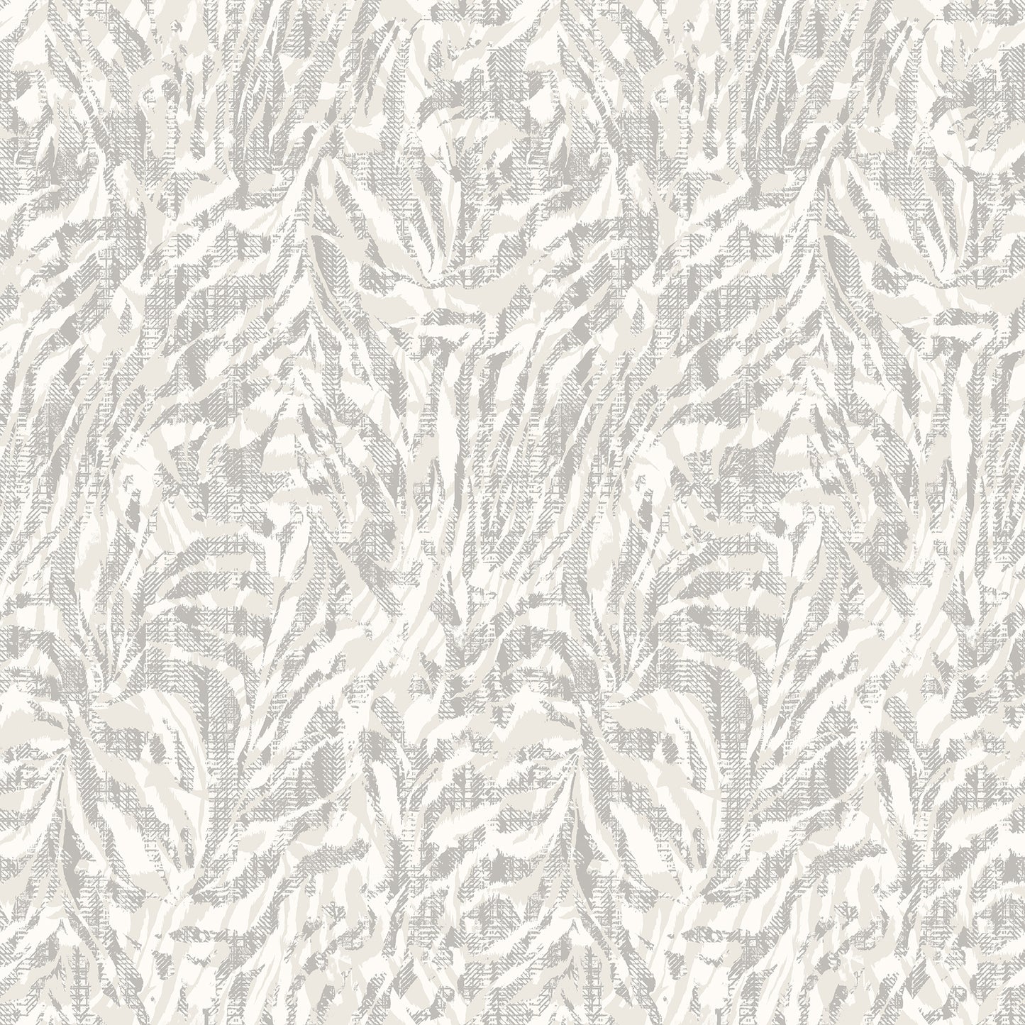 ohpopsi Davy Light Grey Zebra Wallpaper, 19.7-in by 33-ft