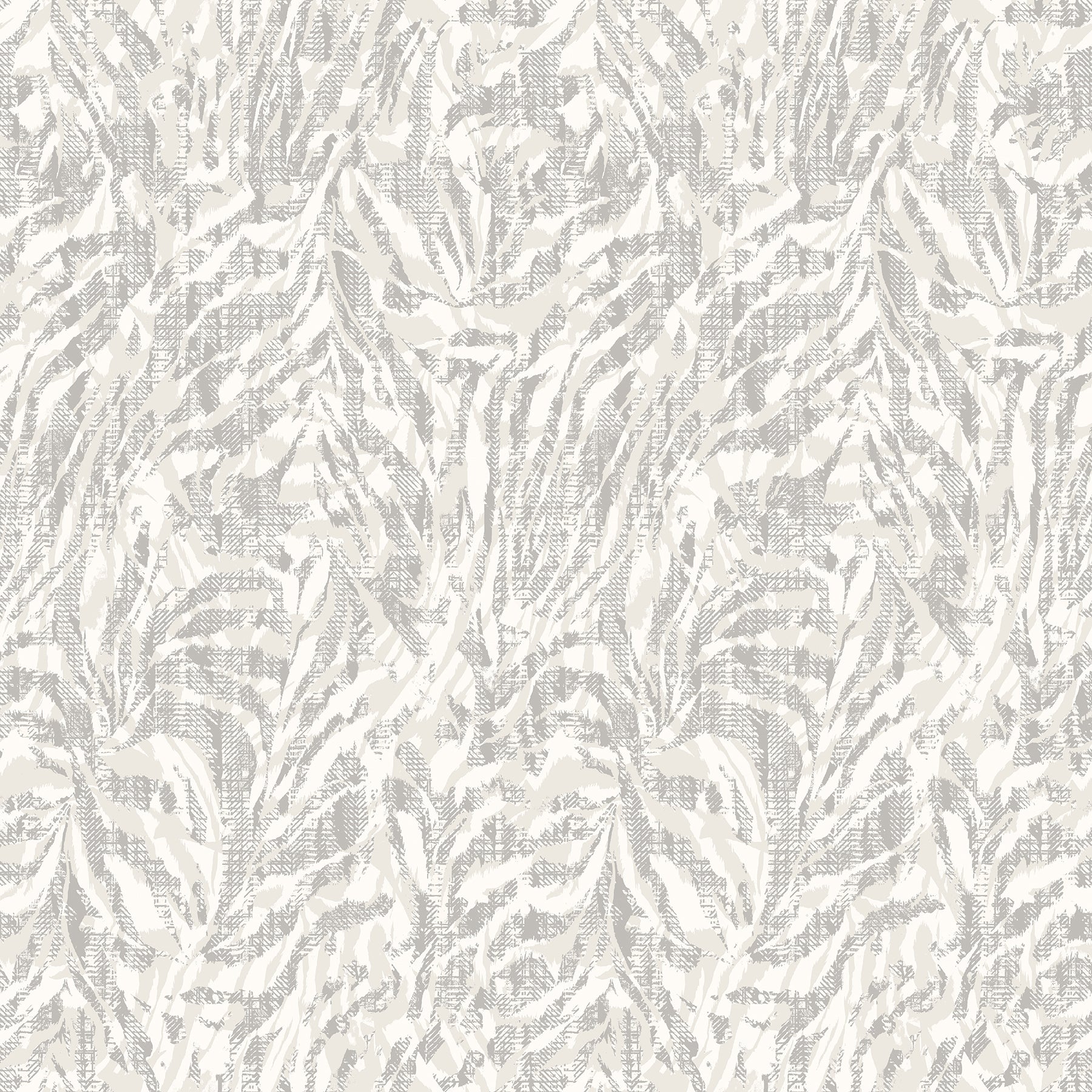 ohpopsi Davy Light Grey Zebra Wallpaper, 19.7-in by 33-ft