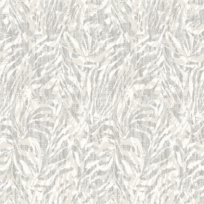 ohpopsi Davy Light Grey Zebra Wallpaper, 19.7-in by 33-ft