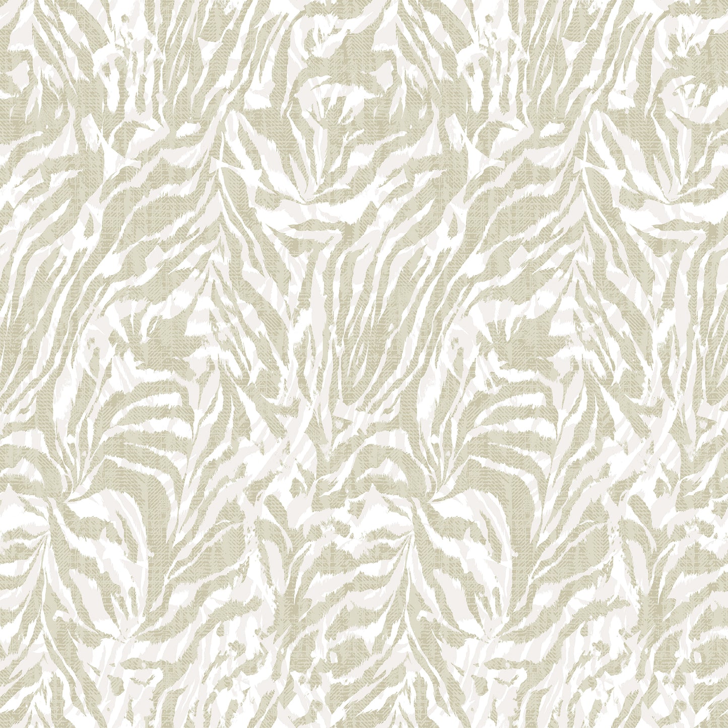 ohpopsi Davy Taupe Zebra Wallpaper, 19.7-in by 33-ft