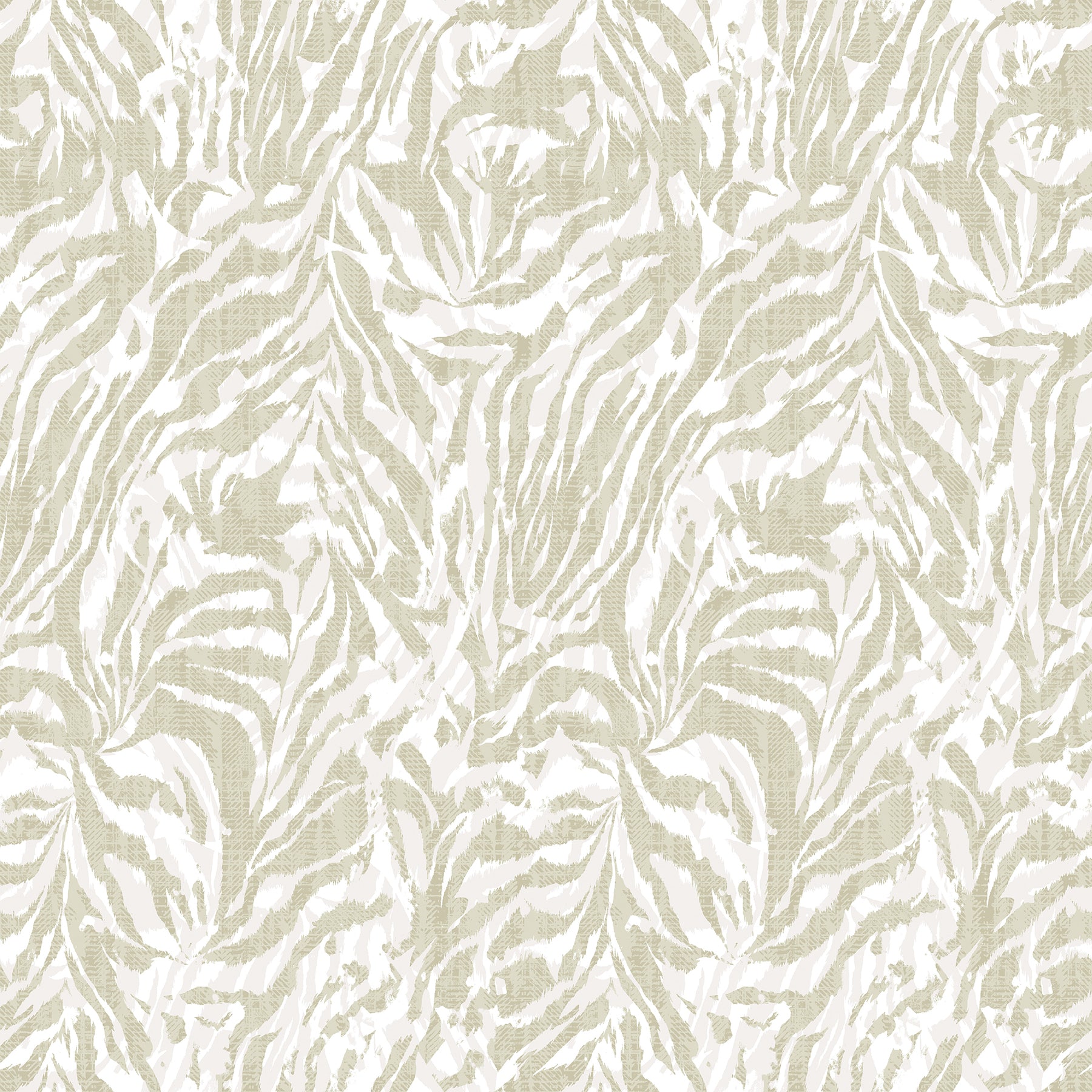 ohpopsi Davy Taupe Zebra Wallpaper, 19.7-in by 33-ft