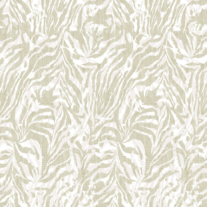 ohpopsi Davy Taupe Zebra Wallpaper, 19.7-in by 33-ft